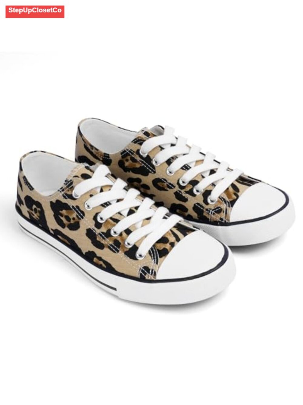 Women's Canvas Sneakers Lace-Up Low-Top Comfortable Breathable Non-Slip - Picture 6 of 6